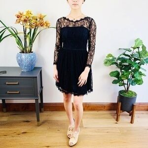 Juicy Couture lace black mini dress